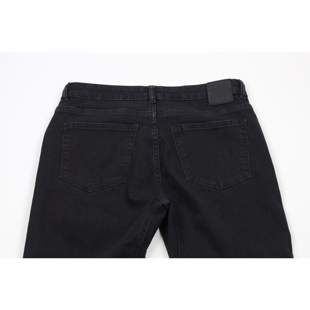 DU/ER DUER Womens Size 29 Faded Performance Denim Slim Straight Leg Jeans Black - Picture 12 of 16